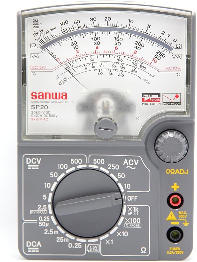 samwa 日本三和 模拟指针式万用表sp20 防跌路冲击型